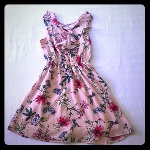 Girls (kids) cute sundress with flowers & birds!